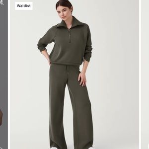 Spanx AirEssentials Wide Leg Pants- Dark Plum